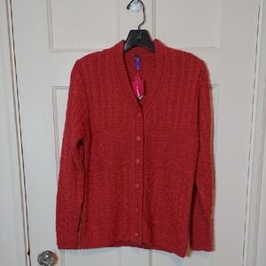 My Ta Cable Knit Cardigan Sweater